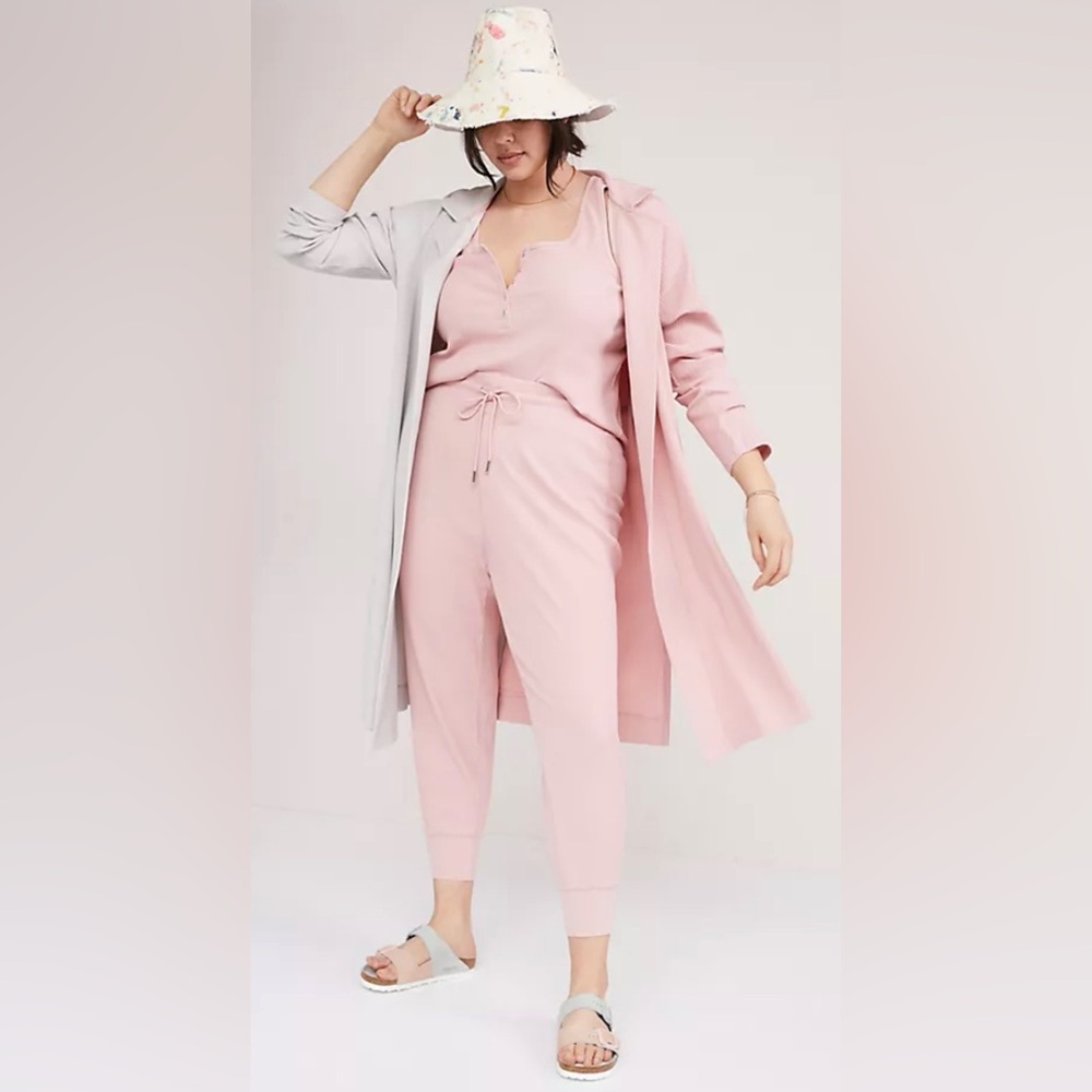 Anthropologie Daily Practice Color block Open Cardigan duster plus size